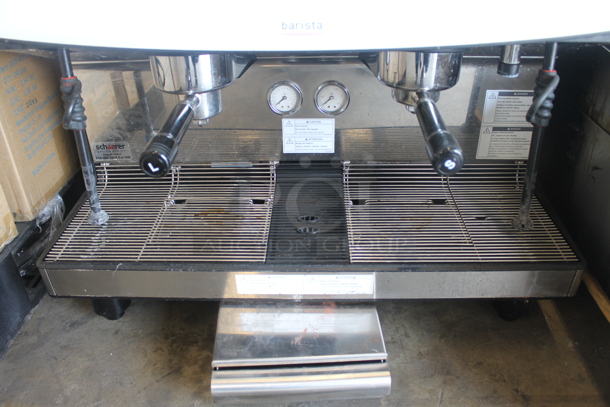 2018 Schaerer Barista Stainless Steel Commercial Countertop 2 Group Espresso Machine w/ 2 Portafilters, 2 Steam Wands and 2 Hoppers. 208 Volts, 1 Phase. - Image 6 of 8