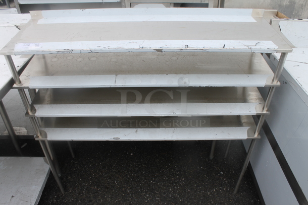 BRAND NEW SCRATCH AND DENT! Stainless Steel Commercial 4 Tier Shelving Unit. - Image 1 of 3