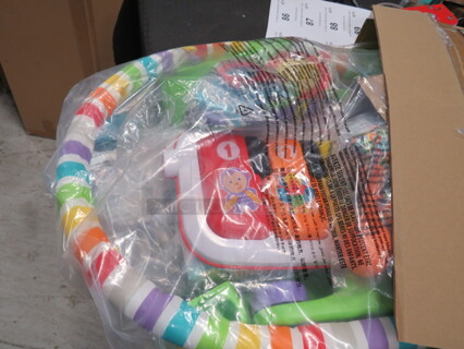One NEW Fisher Price Deluxe Kick And Play Piano Gym And Maracas.