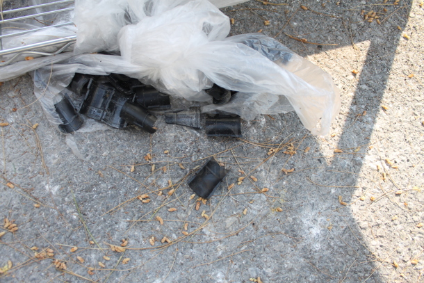 ALL ONE MONEY! Lot of 4 Chrome Finish Wire Shelves and 4 Chrome Finish Poles. Includes 48x24x1.5 - Image 6 of 6