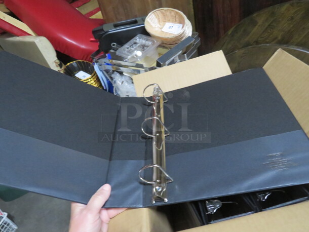 NEW 2 Inch Black Binders. 6 Per Case.  3XBID. 18 TOTAL NEW BINDERS. - Image 2 of 4