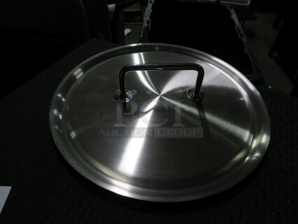 One NEW Vollrath 12.6 Inch Stainless Steel Lid. #47776