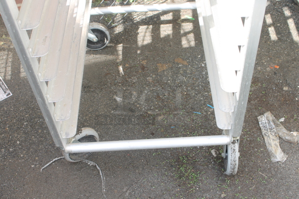 Metal Commercial Pan Transport Rack on Commercial Casters. - Image 2 of 2