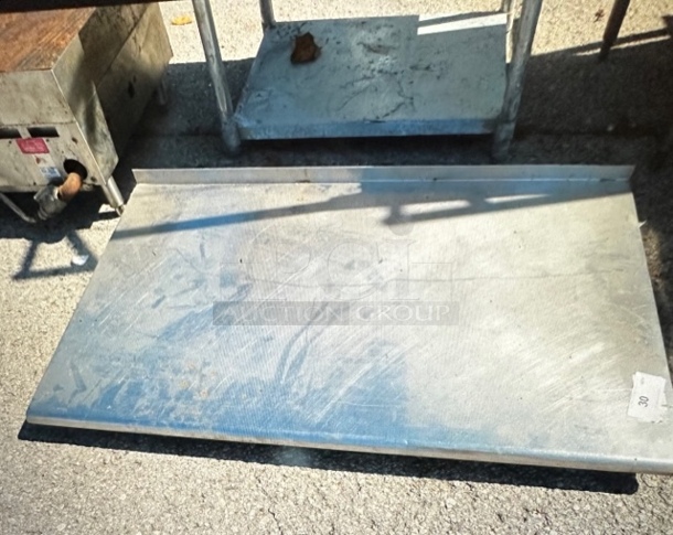 One Stainless Steel Table Top ONLY. 48X30 - Image 1 of 1