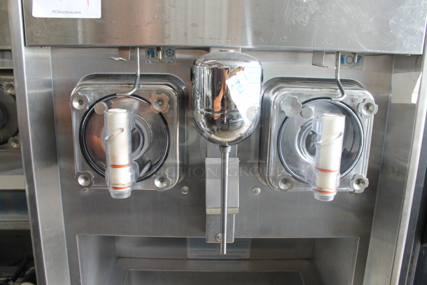 Taylor 342D-27 Stainless Steel Commercial Floor Style Air Cooled 2 Flavor Frozen Beverage Machine w/ Drink Mixer Attachment on Commercial Casters. 208-230 Volts, 1 Phase. - Image 5 of 8