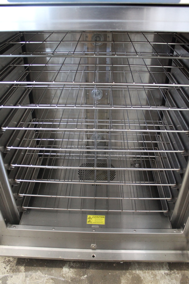 2014 Duke TSC-6/18M M Stainless Steel Commercial Electric Powered Oven Proofer w/ Hood Vent on Commercial Casters. 208 Volts, 3 Phase.  - Image 6 of 7