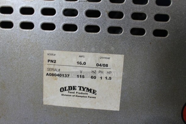 Olde Tyme PN2 Stainless Steel Commercial Countertop Nut Grinder. 115 Volts, 1 Phase. Tested and Working! - Image 8 of 9