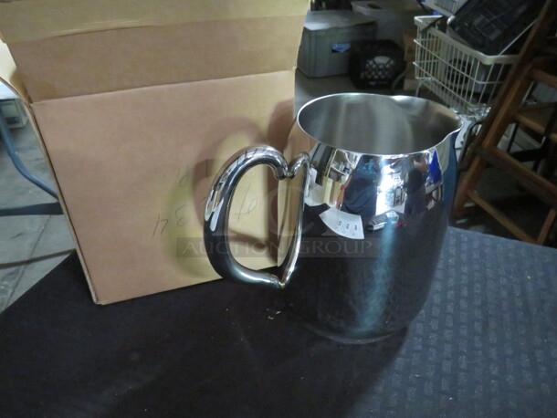 One NEW Vollrath 68oz Stainless Steel Water Pitcher. #46634 - Image 1 of 1