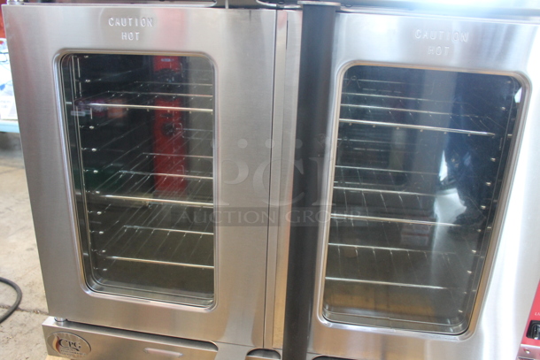 BRAND NEW SCRATCH AND DENT! Cooking Performance Group CPG 351FEC100D Stainless Steel Commercial Single Deck Standard Depth Full Size Electric Convection Oven w/ View Through Doors, Metal Oven Racks and Thermostatic Controls. Comes w/ Legs. 240 Volts, 1 Phase. - Image 3 of 8