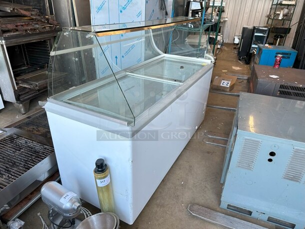 XS-700YXL Metal Commercial Ice Cream Dipping Cabinet w/ Sneeze Guard. 110 Volts, 1 Phase. Tested and Working! - Image 2 of 6