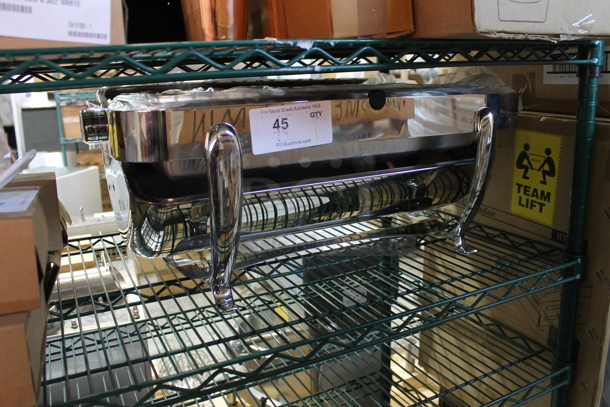 BRAND NEW! Stainless Steel Chafing Dish w/ Rolling Lid.  - Image 1 of 3