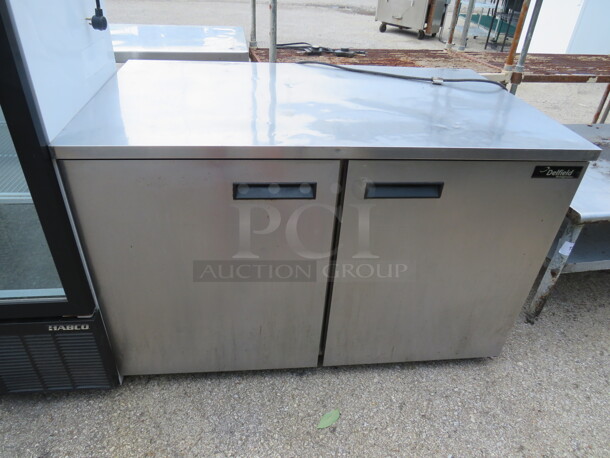 One 2 Door Delfield Under Counter Refrigerator. Model# UC4048-STAR. 115 Volt. 48X28X32 - Image 1 of 1