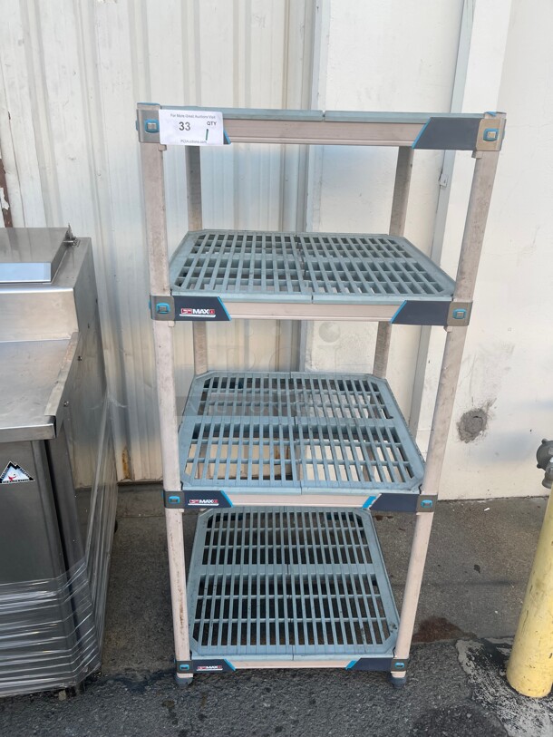 Metro, Antimicrobial MetroMax 4, 4 Tier, Polymer Starter Unit, 24 inch w x 24 inch D x 54 inch H NSF  - Image 1 of 7
