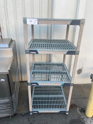 Metro, Antimicrobial MetroMax 4, 4 Tier, Polymer Starter Unit, 24 inch w x 24 inch D x 54 inch H NSF 