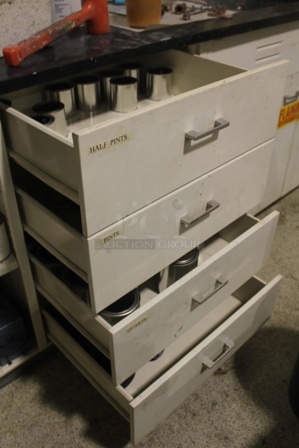 ALL ONE MONEY! Lot of Counter w/ Sink, Doors, Drawers and Contents. BUYER MUST REMOVE. - Image 7 of 9