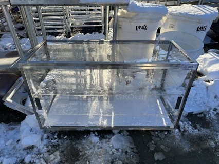 BRAND NEW SCRATCH AND DENT! Metal Dry Display Case Merchandiser.