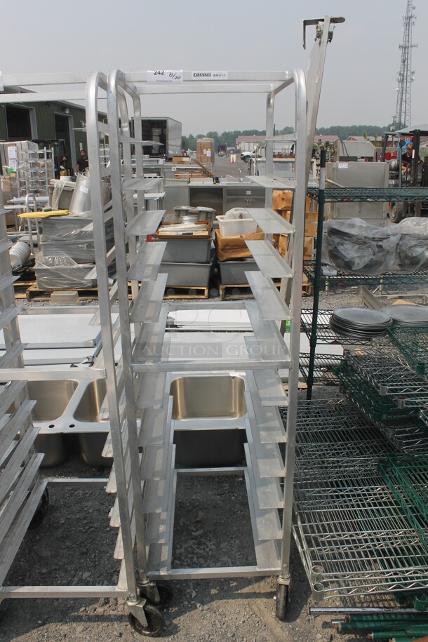 Channel UTR-12 Commercial Stainless Steel Mobile Sheet Pan Rack on commercial Casters - Image 1 of 4