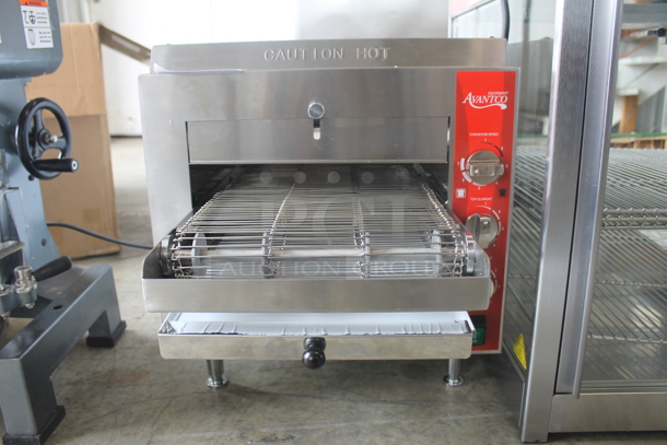 BRAND NEW! Avantco TT-P11-120 177CVROV10RA Stainless Steel Commercial Countertop Conveyor Oven. 120 Volts, 1 Phase. Tested and Working! - Image 3 of 6