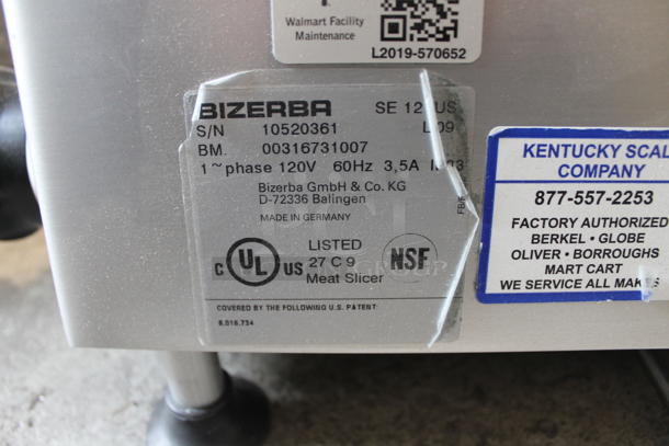 Bizerba SE 12 D US Stainless Steel Commercial Countertop Meat Slicer. 120 Volts, 1 Phase. Tested and Does Not Power On - Image 6 of 6