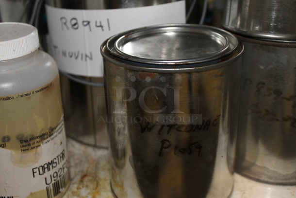 White Counter w/ Black Countertop, Doors, Drawers and Contents. BUYER MUST REMOVE. - Image 6 of 9