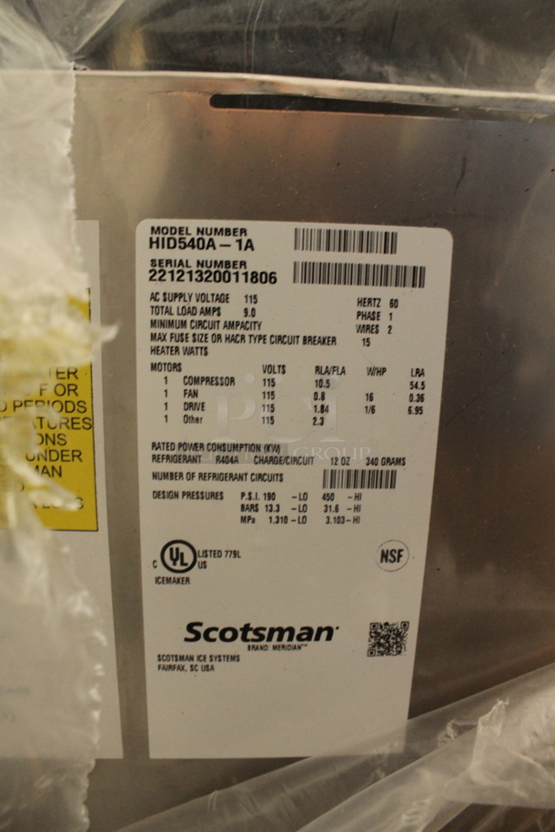 BRAND NEW SCRATCH AND DENT! 2022 Scotsman HID540A-1A Stainless Steel Commercial Countertop Nugget Ice & Water Dispenser. 115 Volts, 1 Phase. Stock Picture Used as Gallery. - Image 3 of 3