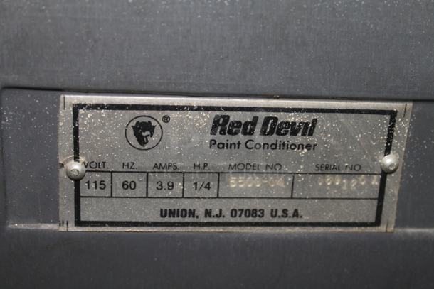 Red Devil 5500-C4 Gray Metal High Speed Paint Mixer and Table. 115 Volts, 1 Phase. - Image 6 of 6