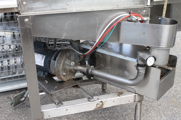 American Dish Service ADS AF-3D-S Stainless Steel Commercial Straight Pass Through Dishwasher w/ Left Side Clean Side Dishwasher Table and Right Side Dirty Side Dishwasher Table. 120 Volts, 1 Phase. - Image 8 of 11