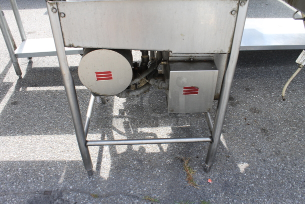 Temp Star Stainless Steel Commercial Straight Pass Through Dishwasher w/ Left Side Clean Side Dishwasher Table and Right Side Dirty Side Dishwasher Table. 208-240 Volts, 1 Phase. - Image 3 of 9