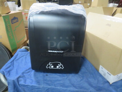 One NEW Wausau Hands Free Paper Towel Dispenser.