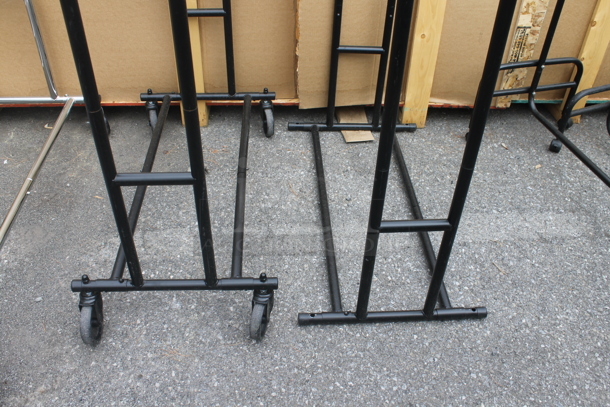 2 Black Finish Metal Clothing Racks. 1 on Commercial Casters. 2 Times Your Bid! - Image 4 of 4