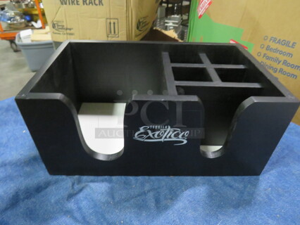 NEW Wooden Exotica Tequila Bar Organizer.