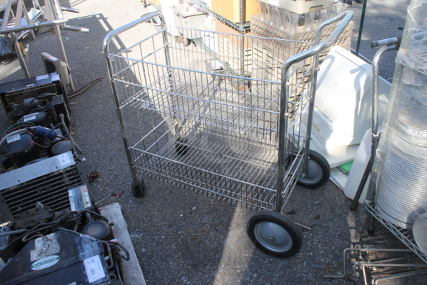 Commercial Stainless Steel Mail and Office File Cart On Black Commercial Casters. - Image 2 of 3