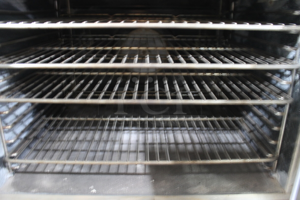 2 Blodgett Stainless Steel Commercial Gas Powered Full Size Convection Ovens w/ View Through Doors, Metal Oven Racks and Thermostatic Controls. 2 Times Your Bid! - Image 5 of 5