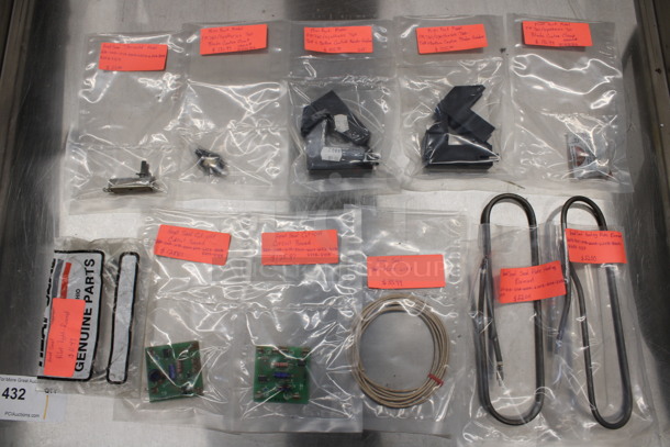 ALL ONE MONEY! Lot of Various Parts Including Heat Seal Heating Plate Elements, Heat Seal Circuit Boards!