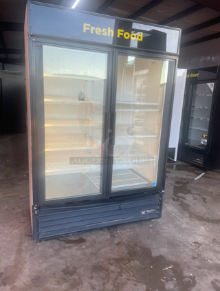 True 2 Glass Door Refrigerator/ Tested and Working Great