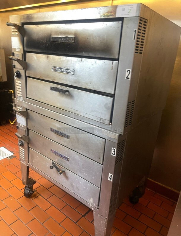 Bakers Pride GP-62 Pizza Oven - Double Deck,  Commercial Natural Gas NSF Tested and Working! - Image 3 of 8