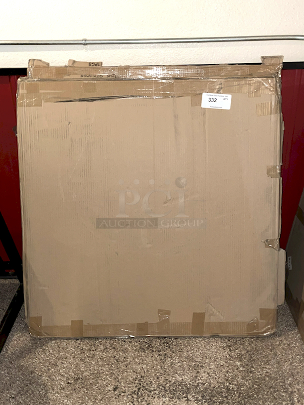 NEW! IN THE BOX! Lancaster Table & Seating 36" x 36" Laminated Square Table Top Reversible Cherry / Black. - Image 3 of 3