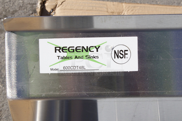 BRAND NEW SCRATCH & DENT! Regency 16 Gauge 4' Clean Dish Table - Left Drainboard - Image 6 of 8