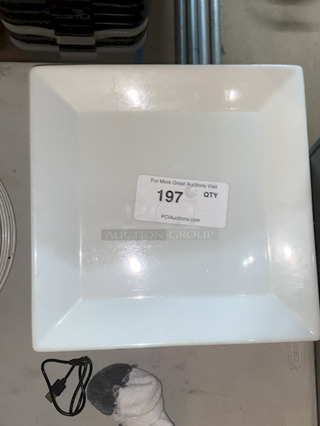 OUTSTANDING!! ALL FOR ONE! Stack of CAC China Square Plates. 10-1/2"x10-1/2"