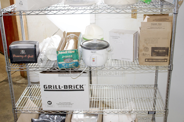 6 Shelf Metro Rack With Everything Pictured.  - Image 3 of 11