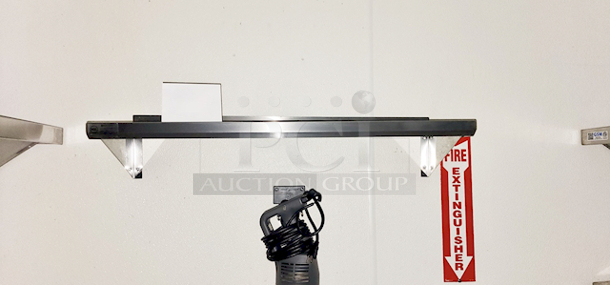 NEW! Used Less Than 6 Months!! BK Resources BKWS-1260 12" x 60" Stainless Wall Mount Shelf w/ Mounting Brackets - Image 1 of 2