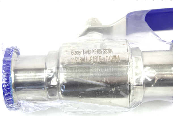 NEW/NEVER USED Glacier Tanks 1-1/2” Tri Clamp Connected Non-Encapsulated Ball Valve, Stainless Steel Construction, Offers Full Port Unobstructed Flow - Capable Of 250 PSI. - Image 3 of 5