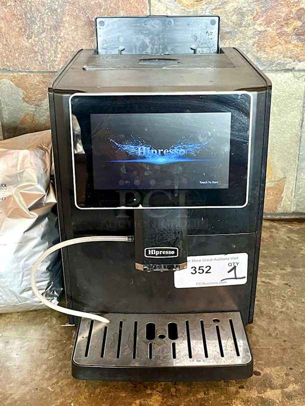 Hi-Presso Super-Automatic Programable Espresso Coffee Machine with Large 7 Inches HD TFT Display for Brewing 11 Different Varieties, Includes: Frother & Grinder. 115v - Image 2 of 4