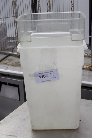 22Qt Food/Ingredient Storage Containers. 2x Your Bid