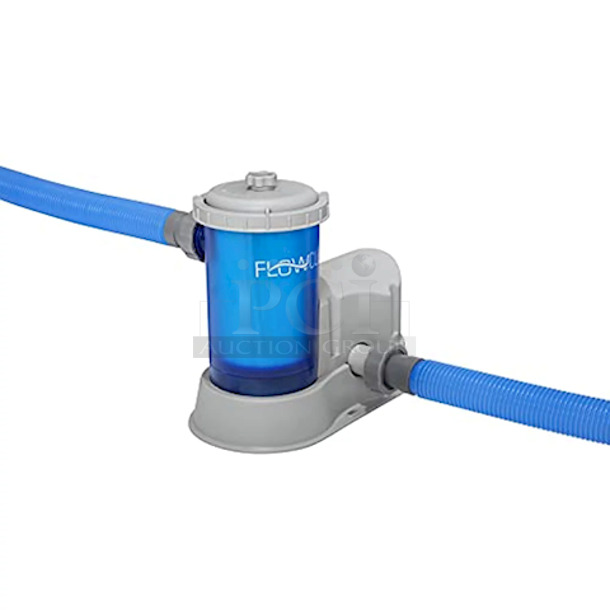 AMAZING!! Coleman Deluxe Series Power Steel 18’ x 48” Round Above Ground Pool Set. Contents: 1 pool, 1 filter pump (compatible with Type III cartridge), 1 ladder, 1 pool cover - Image 4 of 4