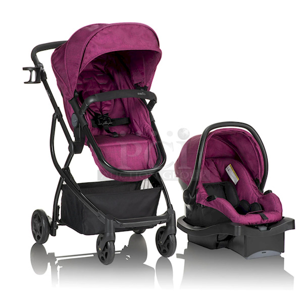Urbini Omni Plus Special Edition Travel System Stroller, Raspberry Pink.
26.38 x 34.84 x 44.09 Inches - Image 1 of 12
