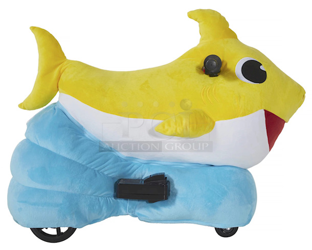 Baby Shark 6 Volt Plush Ride-On by Dynacraft. Plays Baby Shark theme song - Image 4 of 10