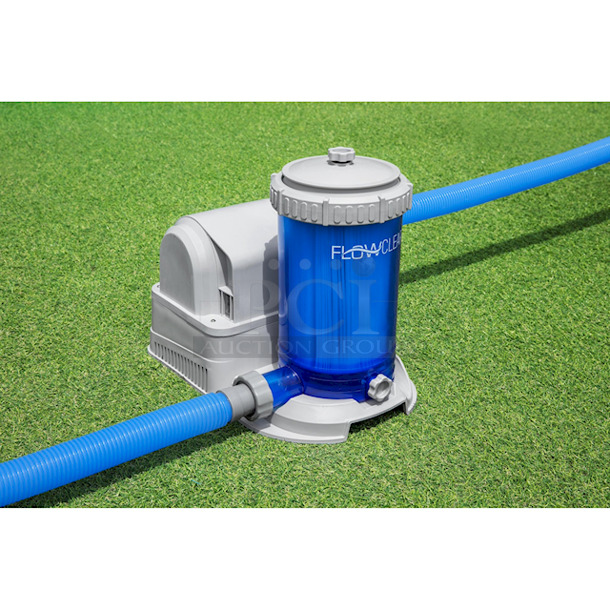 THE ONE & ONLY!! ?‍♂️?‍♂️ Coleman 22ft x 52-In Height Swim Vista Series Power Steel Frame Round Swimming Pool Set!! ?‍♂️?‍♂️ Contents: 1 pool, 1 filter pump (compatible with Type IV cartridge), 1 ladder, 1 pool cover - Image 10 of 12