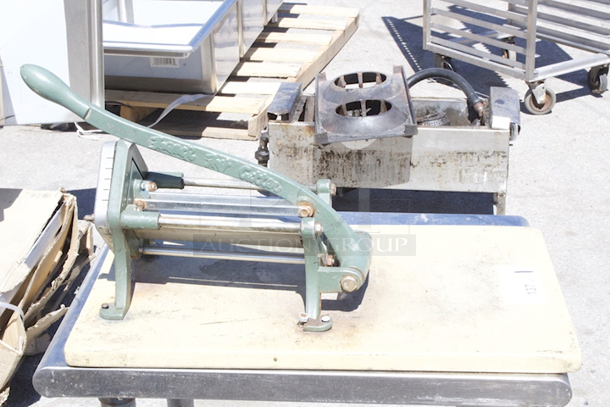 Choice Prep 1/4" French Fry Cutter Mounted To cutting Board.  - Image 4 of 9