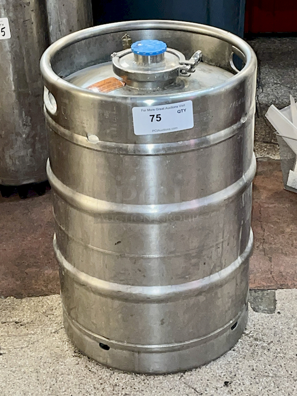 Sabco PubJug Beer & Beverage Serving Keg, 4” Tri-Clamp Sanitary Clamp, 60psi Pull Ring Pressure Relief Valve - Image 1 of 3